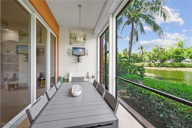 view of sunroom / solarium