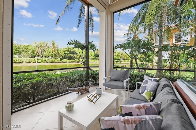 view of sunroom / solarium