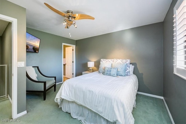 27790 Hacienda E Blvd Unit 206B, Bonita Springs, FL 34135 - carpeted bedroom with baseboards and ceiling fan