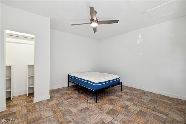 bedroom with ceiling fan