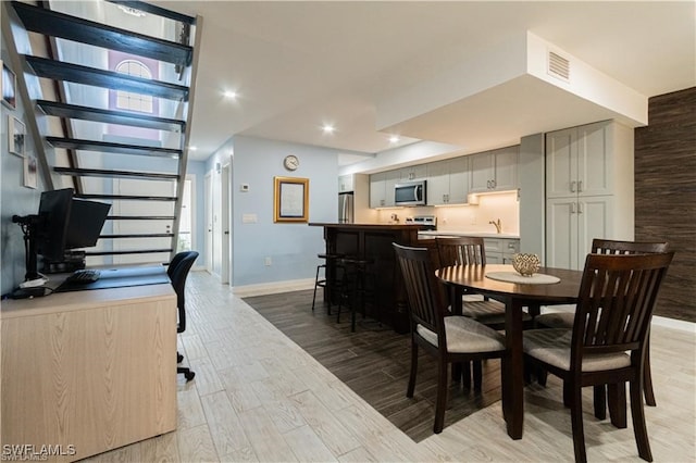 view of dining area