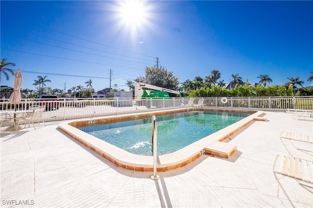 view of pool with a patio