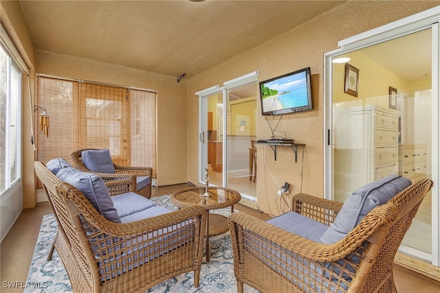 sunroom featuring a wealth of natural light