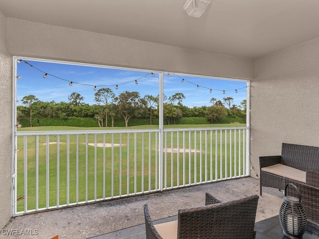 view of sunroom