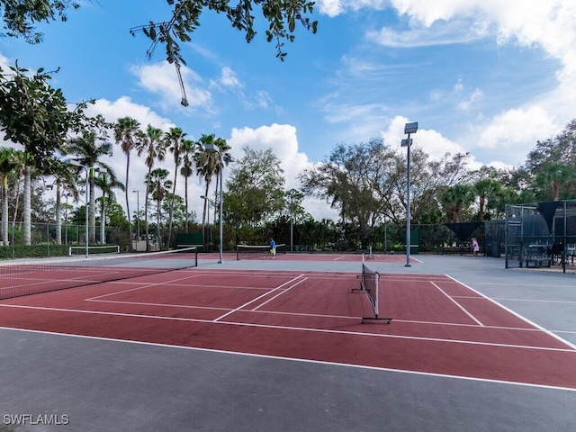 view of sport court with basketball court