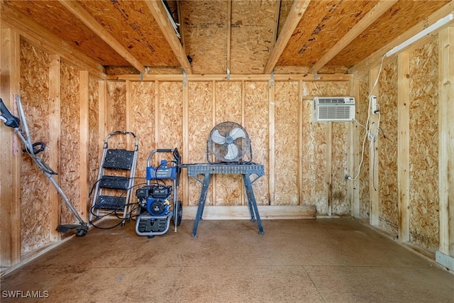 miscellaneous room with a wall mounted AC