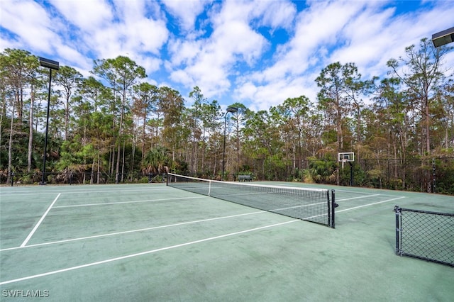 view of sport court