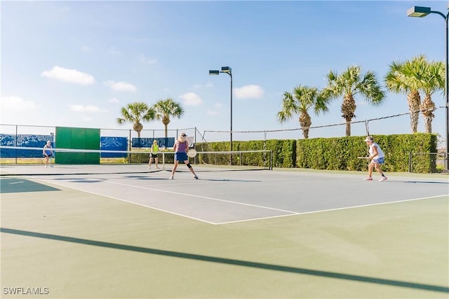 view of tennis court