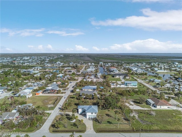 bird's eye view with a residential view