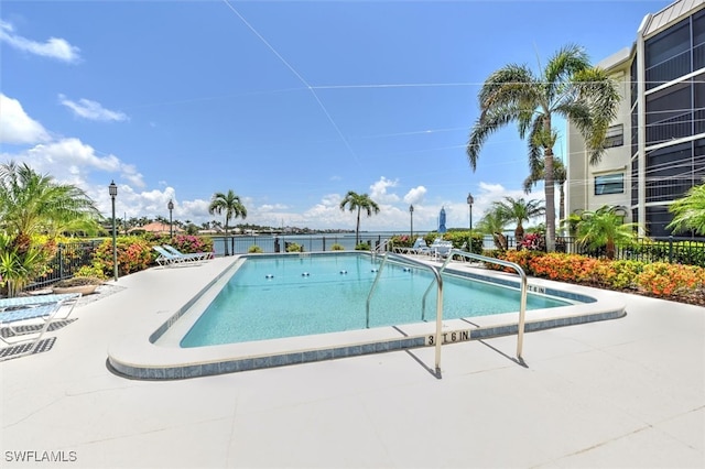 view of pool with a patio area