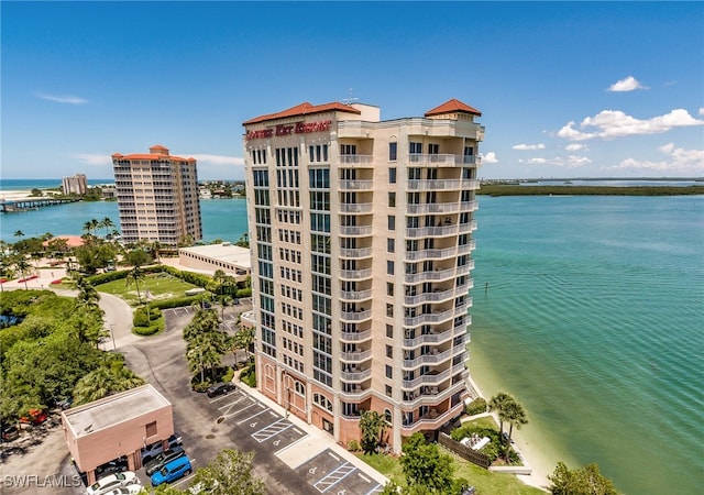 view of property featuring a water view