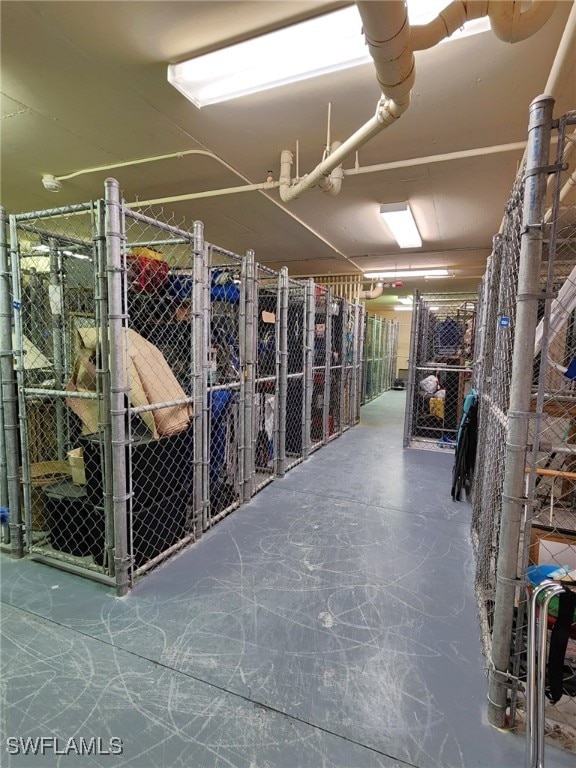 view of storage room