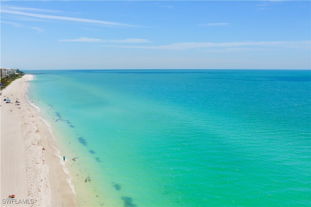 water view with a beach view