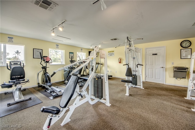 view of workout area