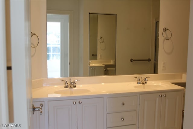 bathroom with vanity