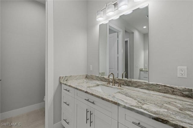 bathroom with vanity