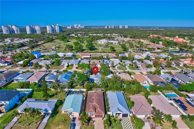 birds eye view of property