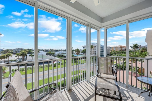 sunroom with a wealth of natural light