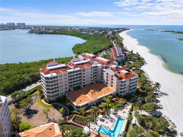 2000 Royal Marco Way Unit 2-407, Marco Island, FL 34145 - aerial view of a large body of water, a pool area, and apartment complex
