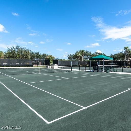 view of tennis court