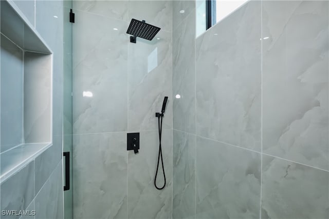 bathroom with walk in shower