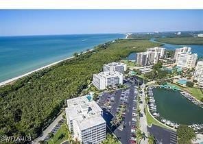 1 Bluebill Ave Unit 401, Naples, FL 34108 - aerial view featuring a water view and a city view