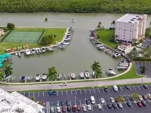 1 Bluebill Ave Unit 401, Naples, FL 34108 - aerial view with a water view