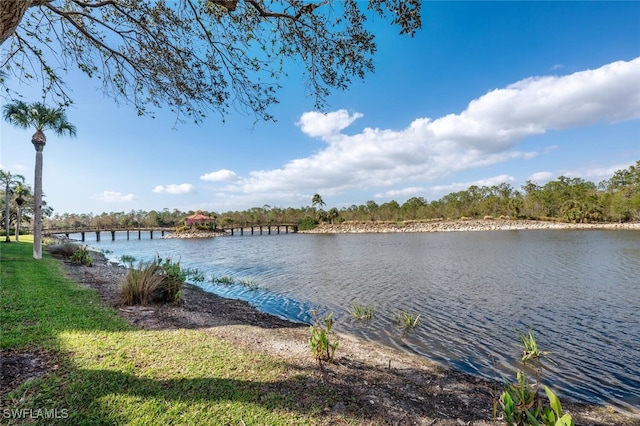 property view of water