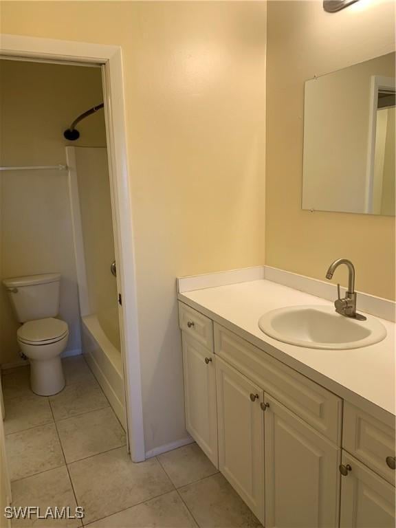 13508 Siesta Pines Ct Unit 8, Fort Myers, FL 33908 - full bathroom featuring vanity, tile patterned flooring, and bathing tub / shower combination