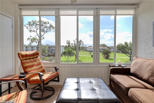 sunroom / solarium with a wealth of natural light