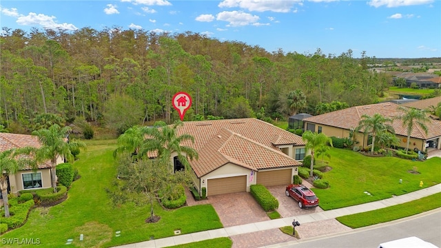 birds eye view of property