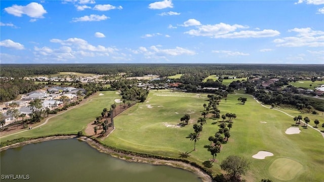 2007 Jacklin Ct, Naples, FL 34120 - aerial view of property and surrounding area featuring a nearby body of water, a golf course, and nearby suburban area