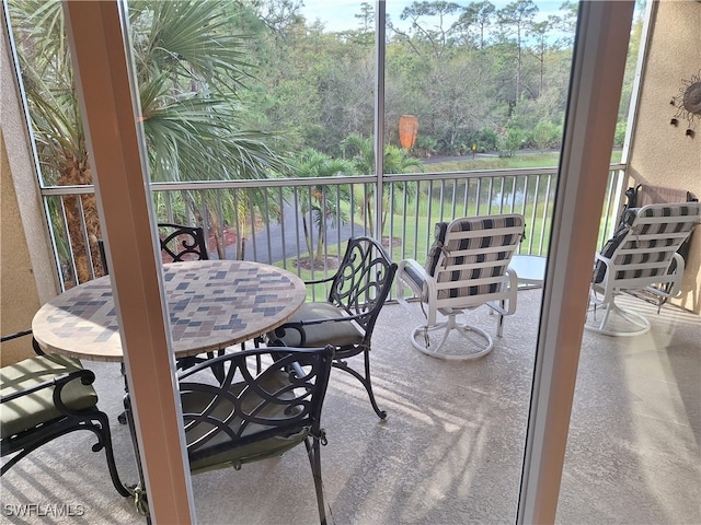 view of sunroom / solarium