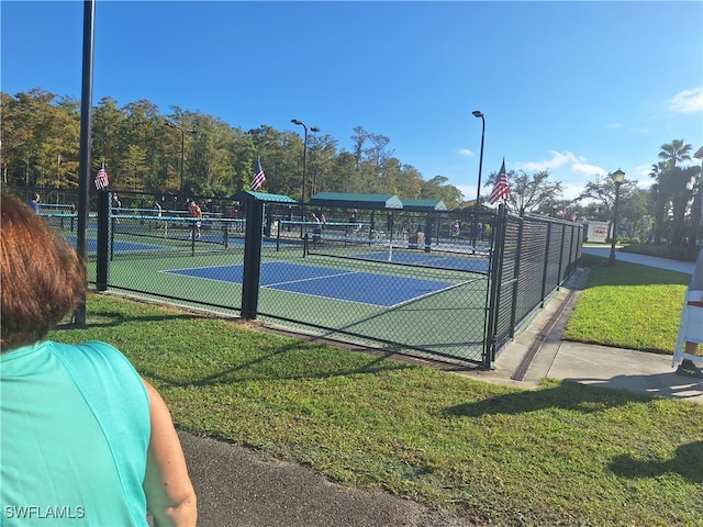 view of sport court