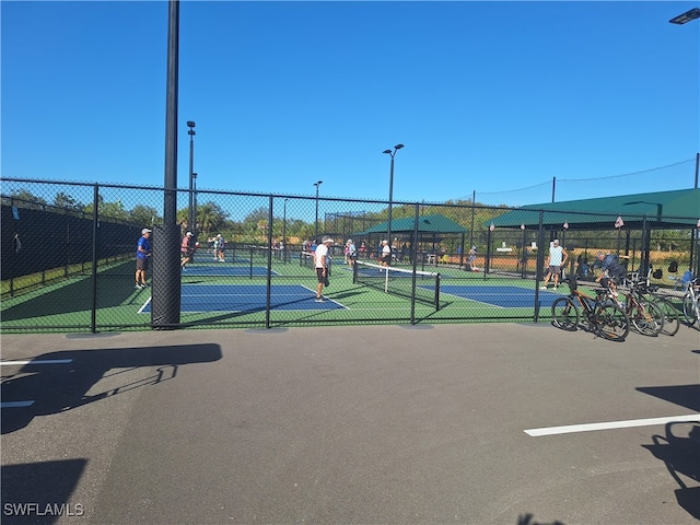 view of tennis court