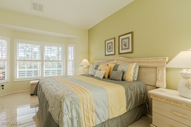 view of tiled bedroom