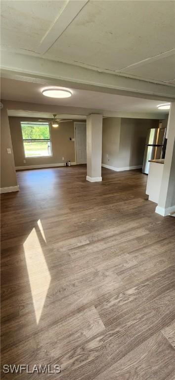 interior space featuring hardwood / wood-style floors