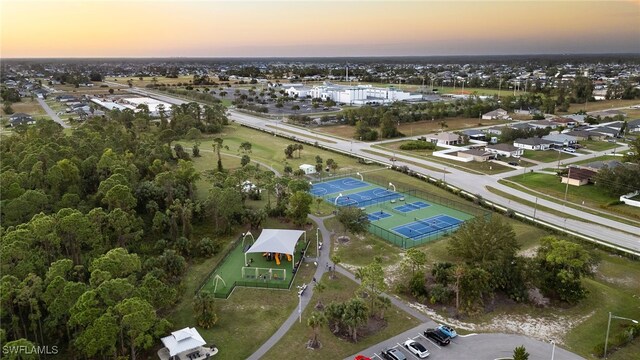 birds eye view of property