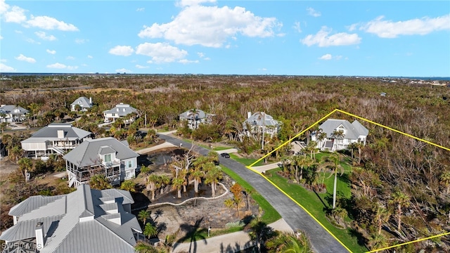 drone / aerial view featuring a residential view