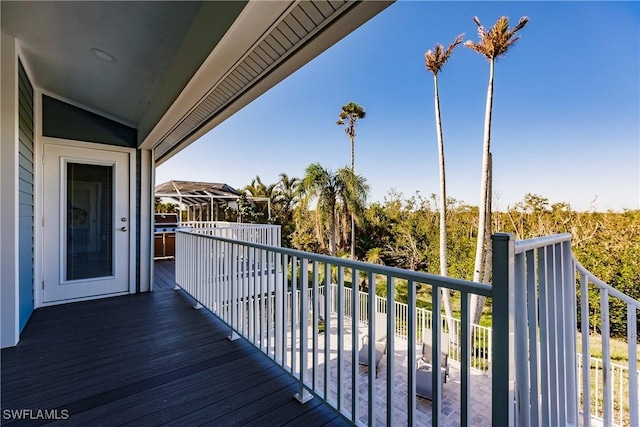 view of balcony