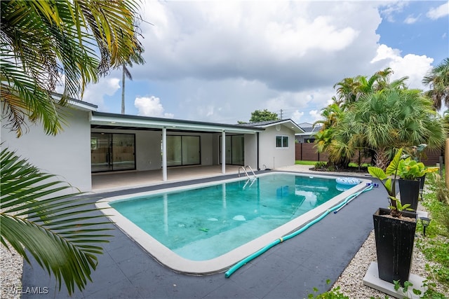 view of pool with a patio area