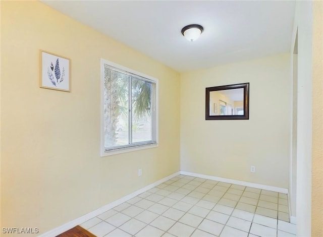 view of tiled empty room