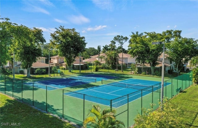 view of tennis court