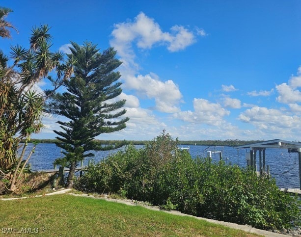 view of water feature