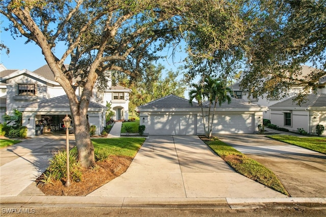 view of front of house featuring a garage