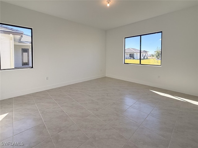 view of tiled empty room