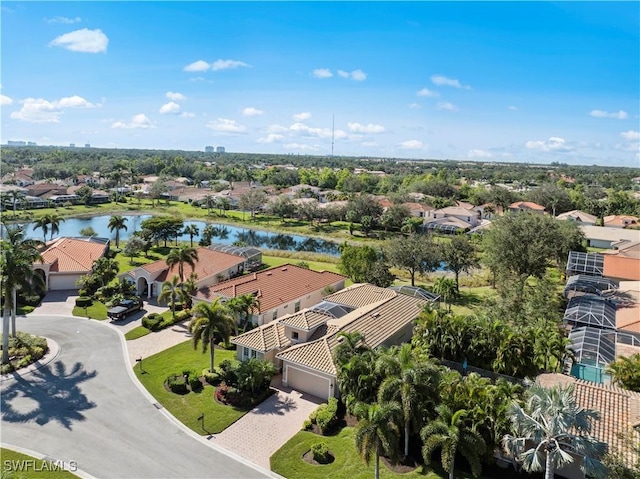 19550 Casa Bendita Ct, Estero, FL 33967 - aerial perspective of suburban area featuring a large body of water