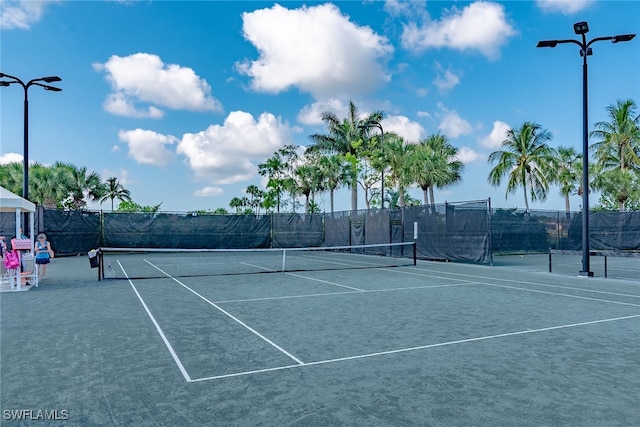 view of tennis court