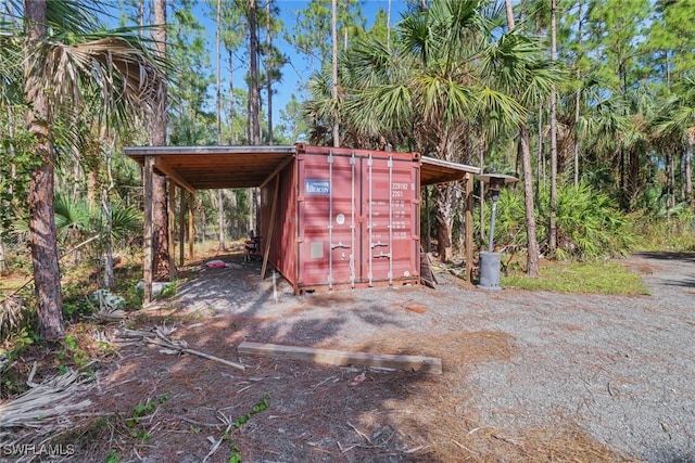 view of outbuilding