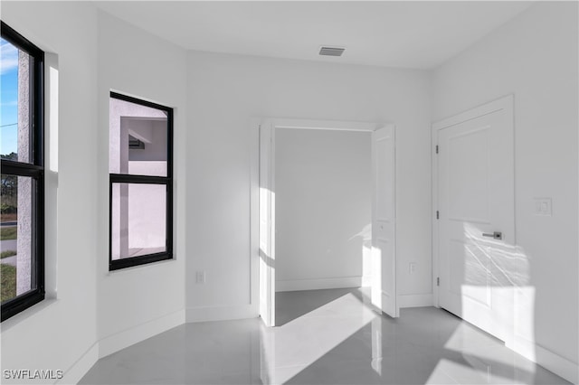 bathroom with tile patterned flooring